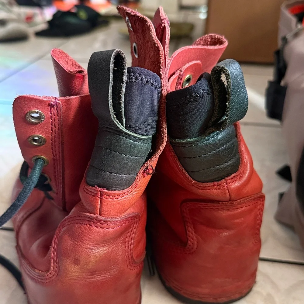 OTZ OTZ1 Leather Boots 3911V‎ Burnt Henna Red EU 38,USmen5/woman 7.5/8,24.3sm - Picture 5 of 11